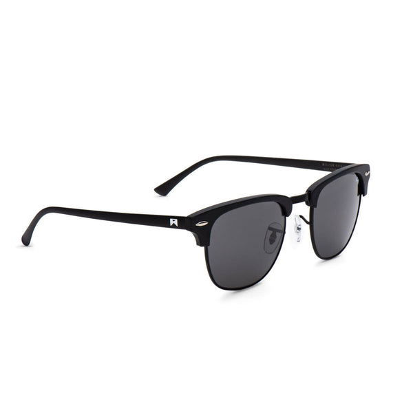 Titanium Sunglasses Clubmaster Style by William Painter Black / Black