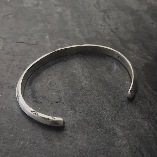 Cairo Cuff in Oxidized Silver angle view