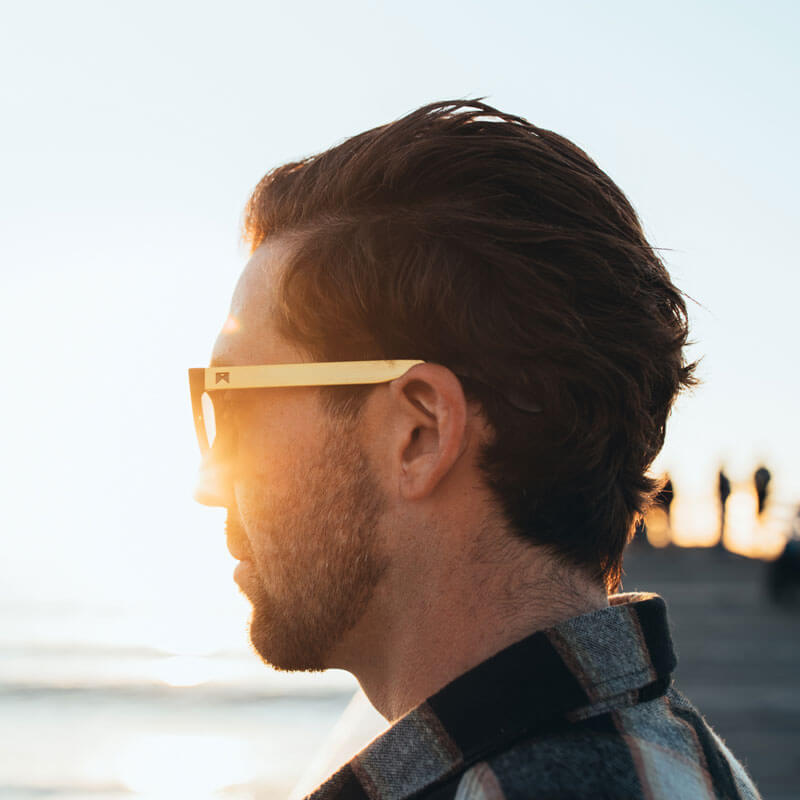 Gold Titanium Sunglasses by William Painter